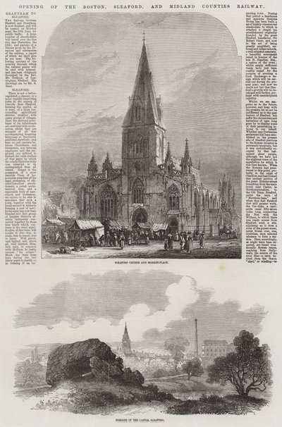 Opening of the Boston, Sleaford, and Midland Counties Railway by Samuel Read